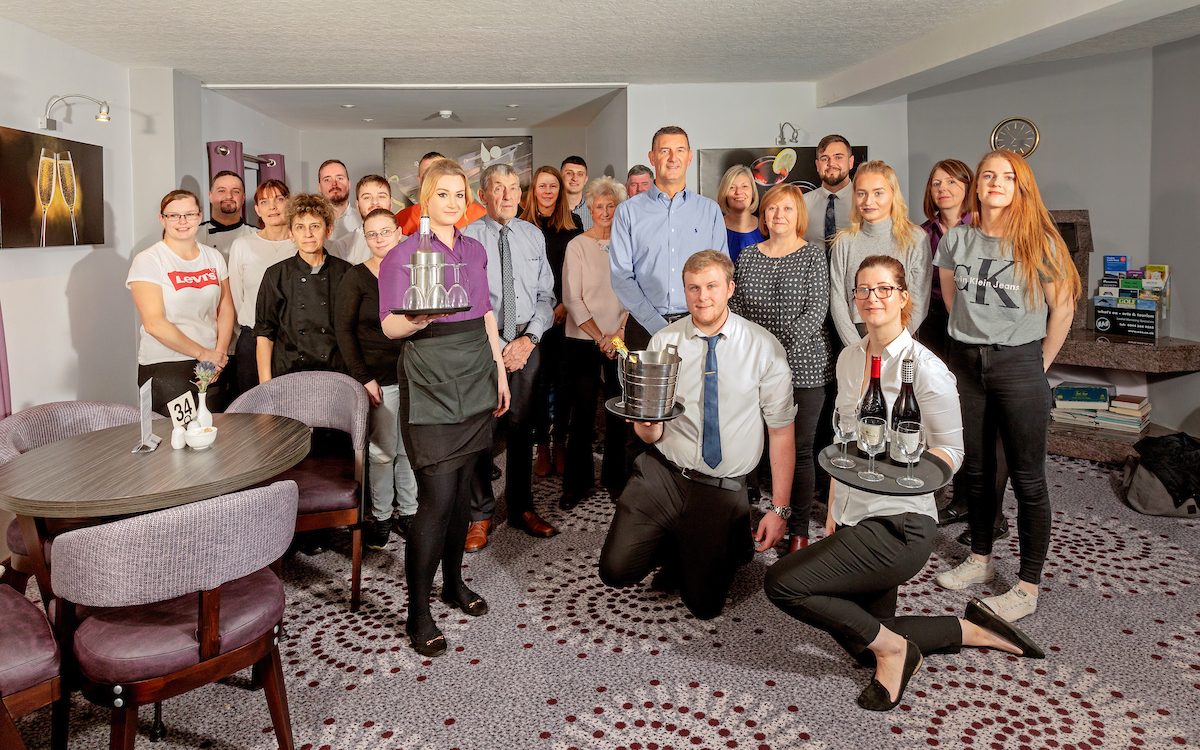 The Priory Hotel, Beauly, Thursday 22, November, 2018. Image: Assembled staff