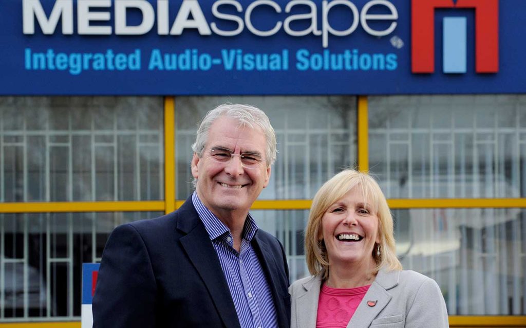 Angus and Shona Knight of Mediascape, Glasgow.